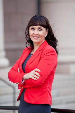 Kansanedustaja Kristiina Salonen Raumalta.